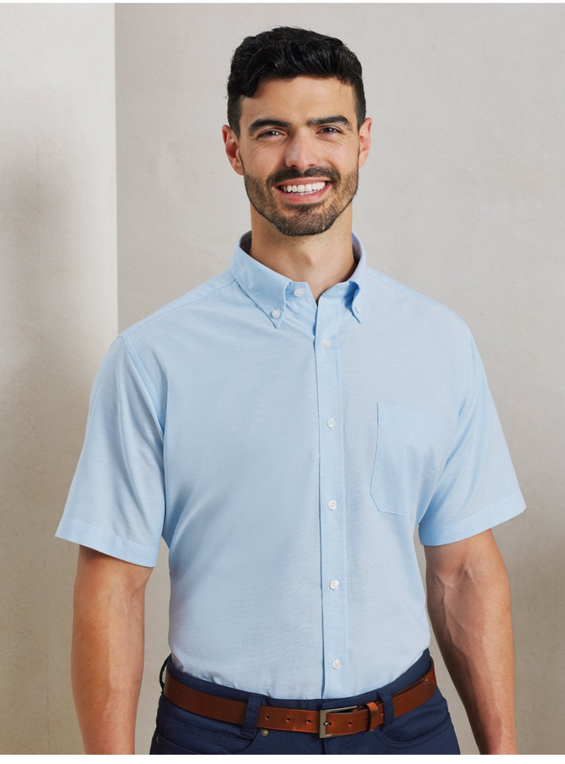 PR236 Mens signature Oxford short sleeve shirt