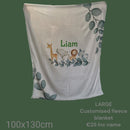 Custom fleece blanket