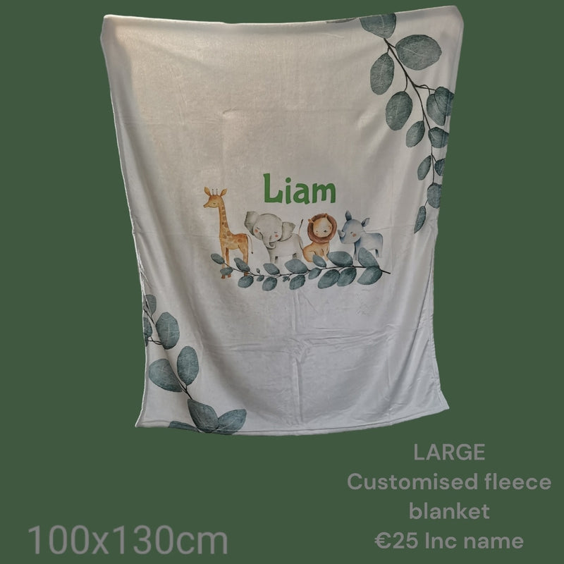 Custom fleece blanket