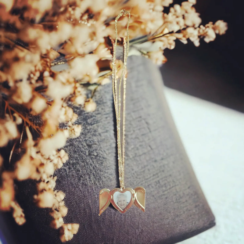 heart shaped locket.