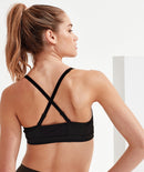 Women's TriDri® ruched sports bra (medium impact) - TR923