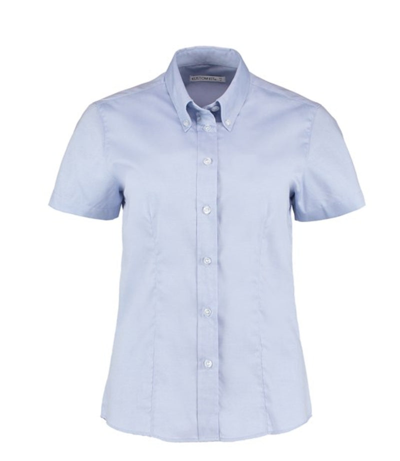 KK701 - 
Women's corporate Oxford blouse short-sleeved (tailored fit)