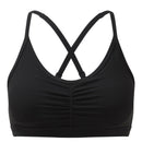 Women's TriDri® ruched sports bra (medium impact) - TR923