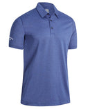 CW027  Heathered jacquard polo