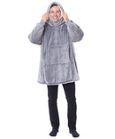 Oversized cosy reversible Sherpa hoodie