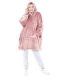 Oversized cosy reversible Sherpa hoodie