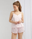 Women's satin cami short pyjamas